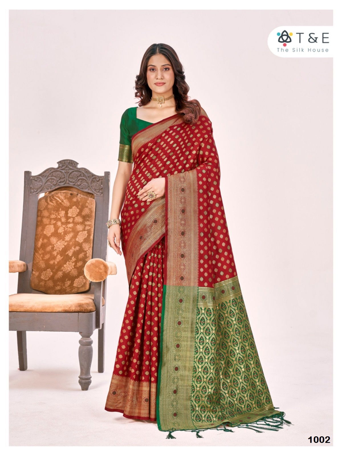 T And E Aagman Designer Silk Saree Catalog